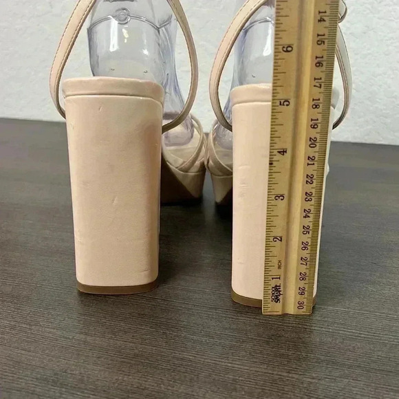 Bp Jaymes Cream Block Heel Platform Sandals Size 11M - Picture 5 of 14